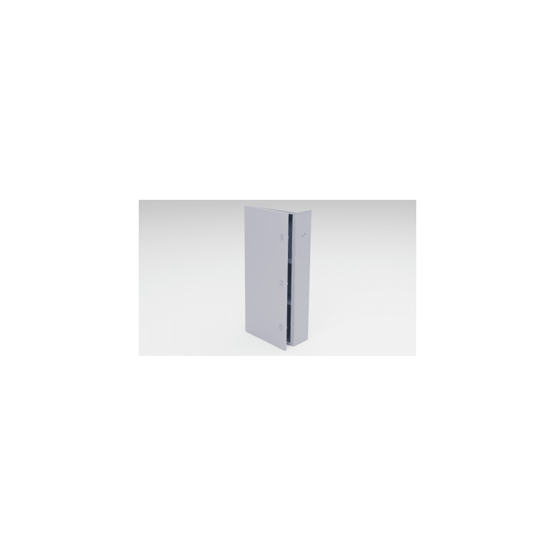 Gabinete para instalación de 3 Baterías , Fabricado en Lámina Galvanizada, Accesorios para poste (No incluidos)